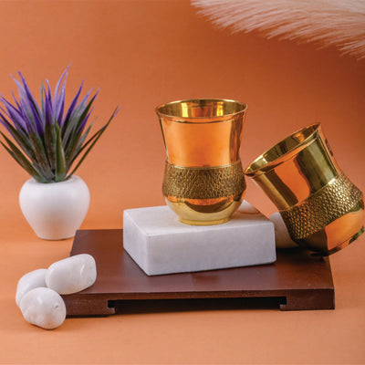 Traditional Brass Glass (Pack of 2)